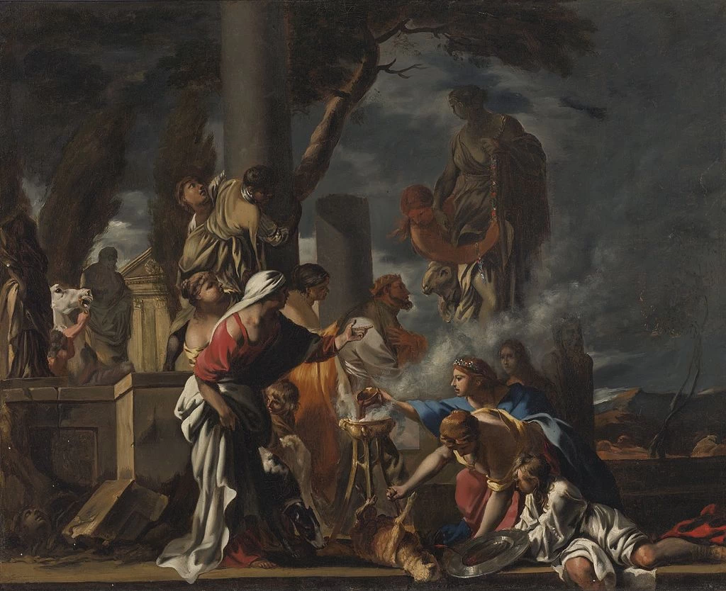 Re Salomone fa il sacrificio agli idoli - Yale University Art Gallery